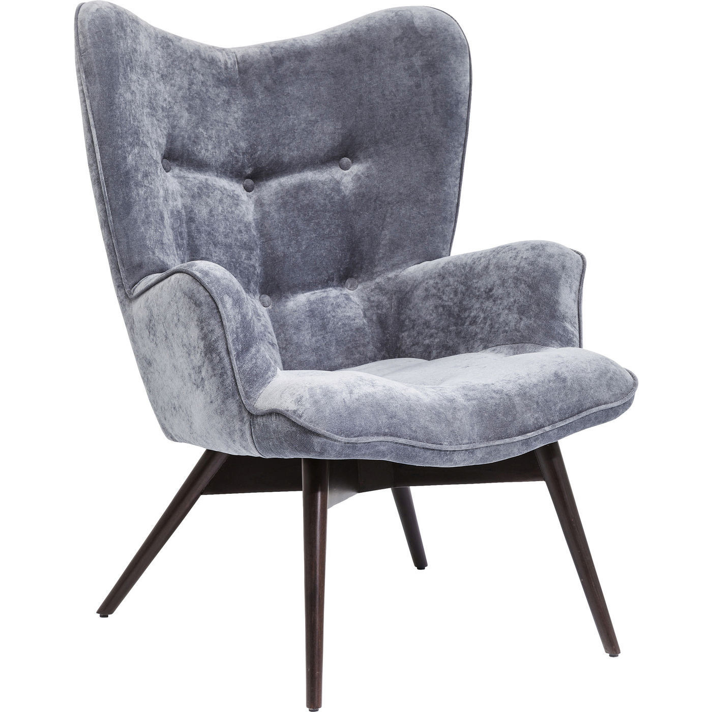 Sessel Vicky Velvet Grey Design Sessel Sessel